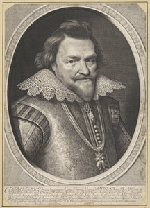 Porträt von Filips Willem, Prinz von Oranien von Willem Jacobsz Delff