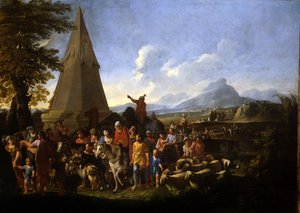 Jakob und seine Familie ziehen nach Ägypten von Willem Reuter