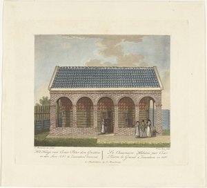 Das Zar Peter Haus in Zaandam, 1697, ca. 1825