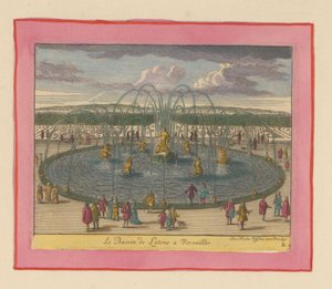 Bassin de Latone in den Gärten von Versailles von Willem Swidde