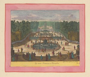 Drei Brunnen in den Gärten von Versailles von Willem Swidde