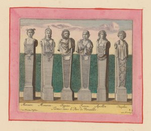 Hermes von Merkur, Minerva, Jupiter, Juno, Apollo und Daphne von Willem Swidde