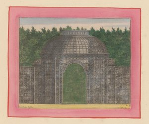 Laubengang mit Tor für eine Hecke in den Gärten von Versailles von Willem Swidde