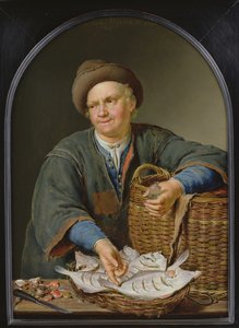 Der Fischverkäufer von Willem Van Mieris