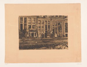 Ansicht der Oude Waal in Amsterdam