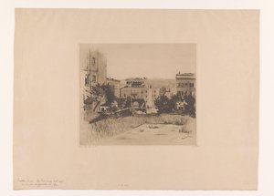 Ansicht der Sutter Street in San Francisco von Willem Witsen (signed by artist)
