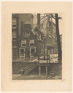 Ansicht des Bierhafens und der Oranjestraat in Rotterdam von Willem Witsen (signed by artist)