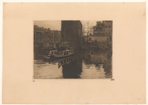 Ansicht der Überführung bei der Montelbaanstoren in Amsterdam von Willem Witsen (signed by artist)
