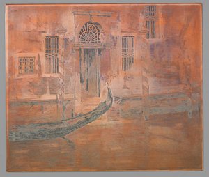 Gondel fährt im Canal Grande, Venedig von Willem Arnoldus Witsen