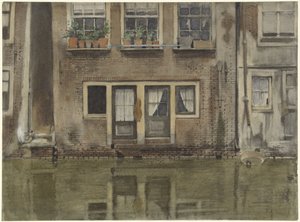 Häuser an einem Kanal in Amsterdam