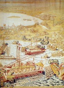 Eroberung von Tunis durch Kaiser Karl V.: Die Belagerung von Golette im Jahr 1535 (Detail) von Willem de Pannemaker