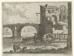 Brücke und Wassermühle von Willem van Nieulandt (II)