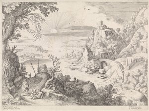 Landschaft mit dem barmherzigen Samariter