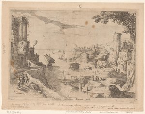 Landschaft mit den Emmausjüngern von Willem van Nieulandt