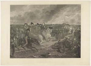 Prinz von Oranien in der Schlacht bei Quatre-Bras, 1815 von Willem van Senus