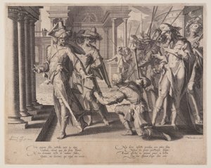 Allegorie der Gerechtigkeit, Platte 11 aus Throne der Gerechtigkeit (Thronus Iustitiae) von Willem van Swanenburgh