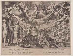 Jüngstes Gericht, Platte 13 aus Thronen der Gerechtigkeit (Thronus Iustitiae) von Willem van Swanenburgh
