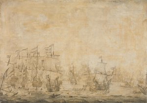 Schlacht zwischen der niederländischen und der schwedischen Flotte im Sund, 8. November 1658