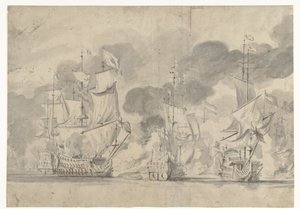 Seeschlacht bei Lowestoft am 13. Juni 1665