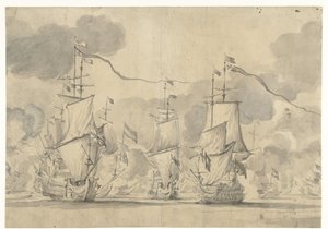 Seeschlacht bei Lowestoft am 13. Juni 1665