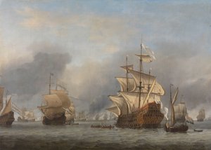 Die Eroberung der Royal Prince von Willem van de Velde (II)