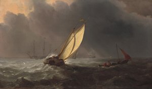 Vor dem Sturm, ca. 1700 von Willem van de Velde the Younger