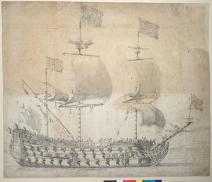 HMS Britannia von Willem van de the Elder Velde