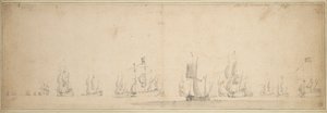 Die niederländische Flotte vor der Schlacht von Lowestoft, Mai-Juni 1665