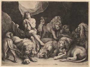 Daniel in der Löwengrube von Willem van der Leeuw after Sir Peter Paul Rubens