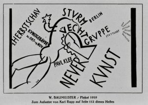 Plakat von Willi Baumeister