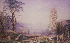 Loch Garry, Invernesshire, Herbst 1856 von Joseph Mallord William Turner