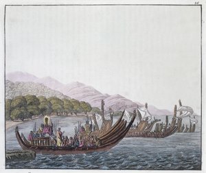 Gravur von P. Fumagalli, nach einem Gemälde von William Hodges