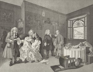 Die Modeheirat von William (after) Hogarth