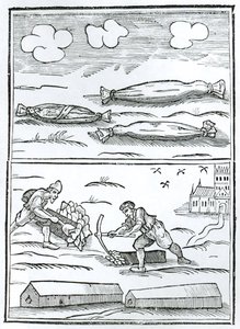 Faksimile des Hieroglyphen der Großen Pest aus 