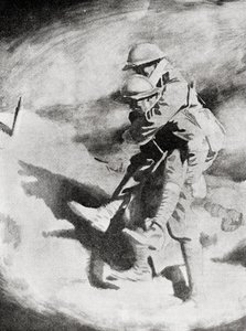 Poilu und Tommy nach dem Gemälde von Sir William Orpen von William (after) Orpen