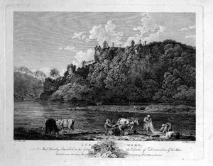 Ansicht von Lismore Castle, County Waterford, Irland, graviert von Thomas Milton, 1786 von William (after) Pars