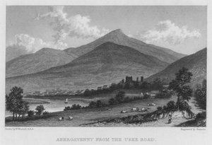 Abergavenny von der Uske Road