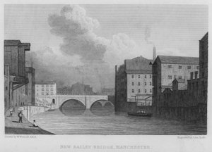 Neue Bailey-Brücke, Manchester von William (after) Westall