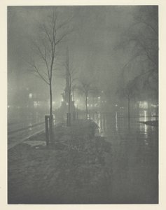 Nasse Nacht, Columbus Circle, New York