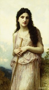 Meditation von William Adolphe Bouguereau