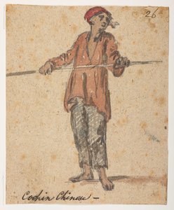 26 Cochin Chinese, aus einem Album von 372 Zeichnungen von Landschaften, Küstenlinien, Kostümen und Alltagsleben während der Lord Macartney-Botschaft an den Kaiser von China, zwischen 1792 und 1794