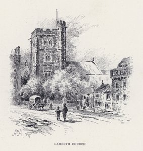 Lambeth Kirche (Stich)