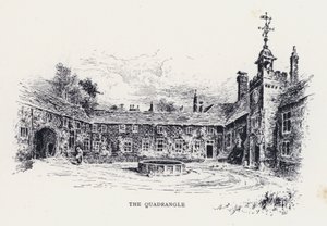 Der Innenhof (Stich) von William Alexander Ansted