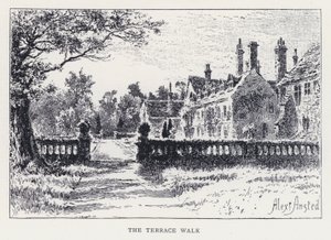 Der Terrassengang (Stich) von William Alexander Ansted