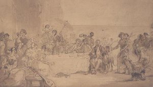 Festtag in Abbotsford von William Allan