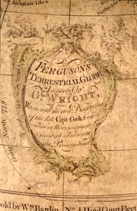 Kartusche im Nordpazifik, ca. 1795