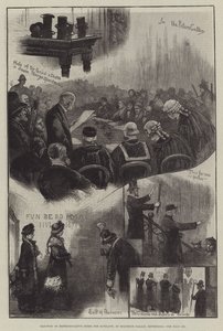 Wahl der Vertreter der Peers für Schottland im Holyrood Palace, Edinburgh von William Bazett Murray