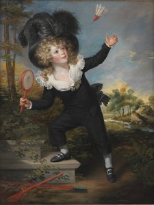 Porträt von Kennett Dixon beim Federballspielen