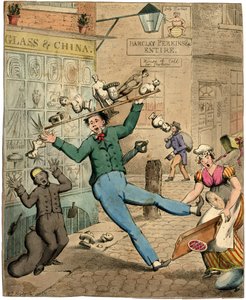 Ohne Titel, der Unfall des Gipsfigurenverkäufers von William Benjamin Sarsfield Taylor
