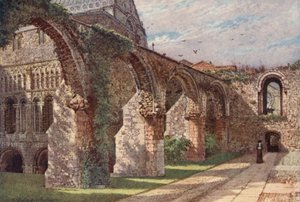 Ruinen der Krankenstation, Kathedrale von Canterbury von William Biscombe Gardner